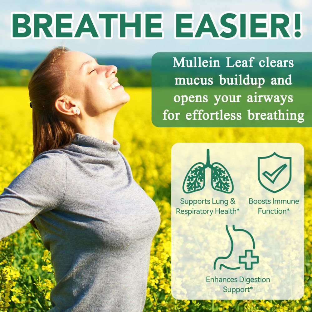 Lung Cleansing Mullein Gummies - Lung & Respiratory Support