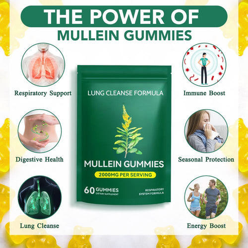 Lung Cleansing Mullein Gummies - Lung & Respiratory Support
